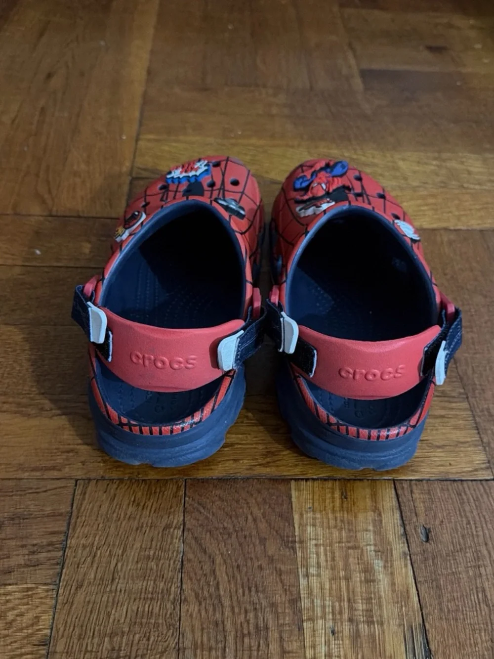 CROCS Kids Red Spider-Web Character Clogs
